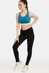 Rosaline Low Impact Sports Bra - Saxony Blue — thumbnail 4